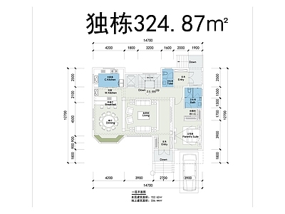 现代别墅建筑 三层别墅 施工图