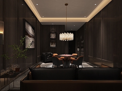 现代新中式会所 私人会所 会所平面图 施工图