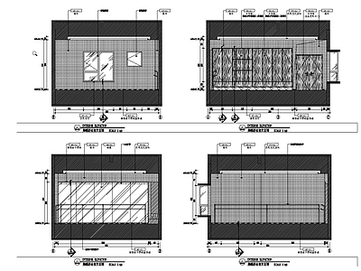 现代 养老院 活动室 施工图