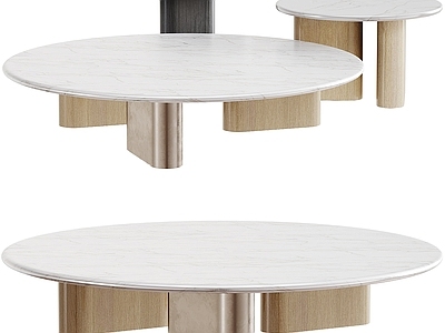 现代极简几类组合 现代大理石茶几 组合茶几