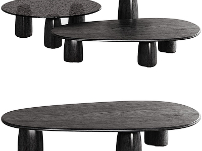 现代极简几类组合 茶几组合 poliform