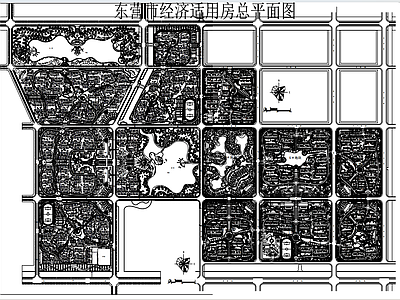示范区景观 东营市安居工程 施工图