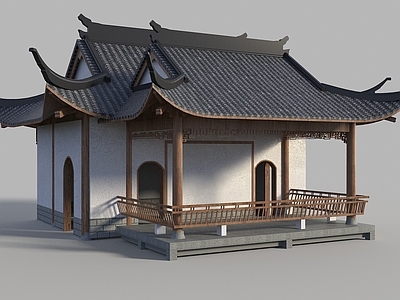 新中式中式古建 中式戏台 古建戏台 演出台 古建表演台