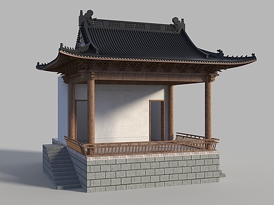 新中式中式古建 中式戏台 古建戏台 演出台 古建表演台