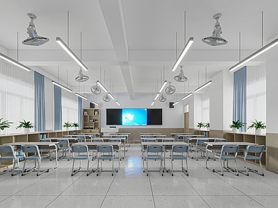 现代教室 现代学校教室