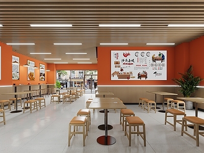 现代其他餐饮空间 现代沙县小吃