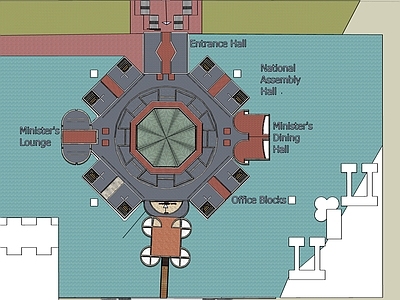 欧式意式教堂建筑 孟加拉国首都 路易斯康 大师作品
