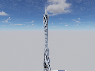 现代风格建筑 广州塔 现代建筑 城建 标志建筑