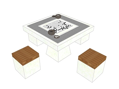现代棋牌室 社区围棋桌