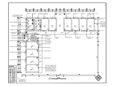 现代整体办公空间 三层办公楼外观 建 施工图