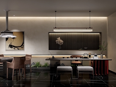 新中式现代棋牌室 棋牌室 棋牌包间 包间 棋牌