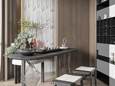 意式轻奢阳台 阳台茶室 生活阳台 休闲阳台