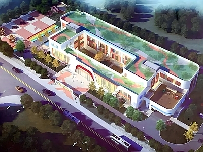 现代幼儿园 12班幼儿园 施工图