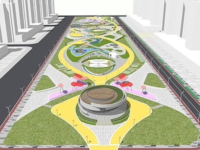现代景观公园 公园景观