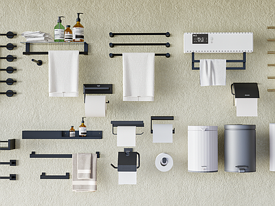 洗浴用品 毛巾 洗浴用品 卫浴用品 毛巾架 洗护用品