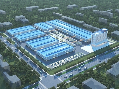 现代厂房 现代厂区 科技产业园