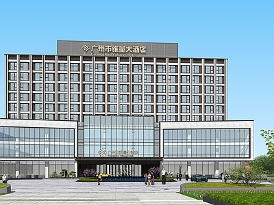 现代酒店建筑 多层酒店建筑
