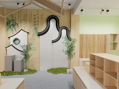 现代新中式非遗展厅 文创展厅 展销空间 新中式展厅 展销 展厅