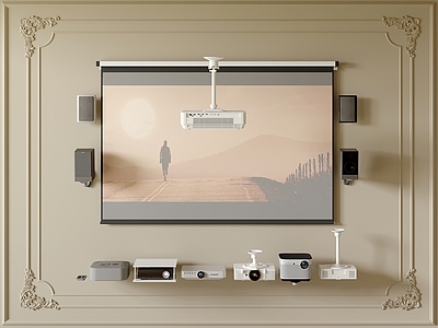 投影 投影仪 幕布