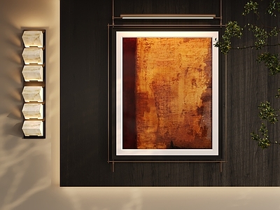 中古侘寂挂画 字画 客厅挂画 画框 茶室挂画 玄关挂画