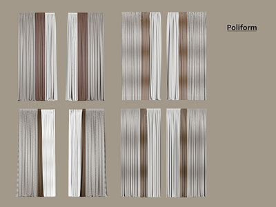 轻奢意式窗帘 纱帘 梦幻帘 布帘 窗帘组合