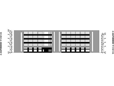 现代办公楼建筑 现代建模公司办公 施工图
