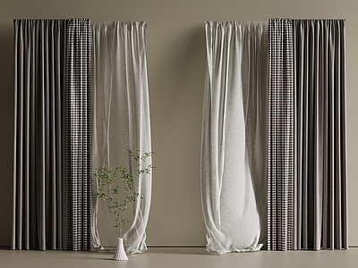 意式轻奢窗帘 纱帘 布帘 梦幻帘