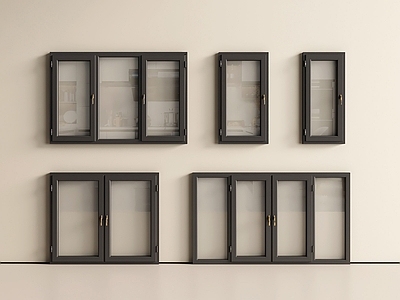 现代平开窗 窗户 窗 平开窗