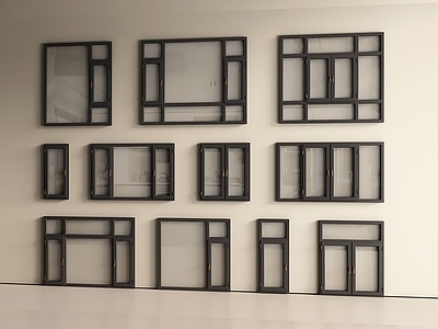 现代平开窗 平开窗 窗户 窗 落地窗