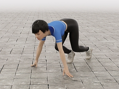 女人 起跑 跑步 运动 体育 活力