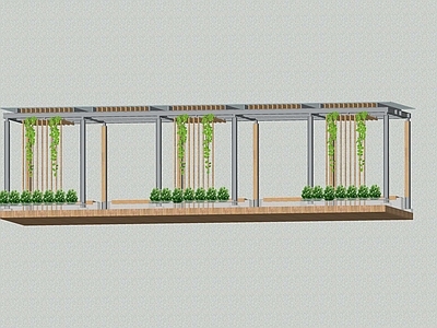 现代廊架 金属廊架