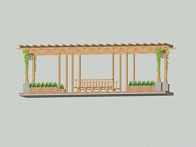 现代廊架 金属廊架