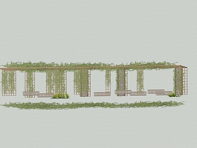 现代廊架 金属廊架
