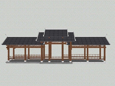 中式廊架 金属廊架