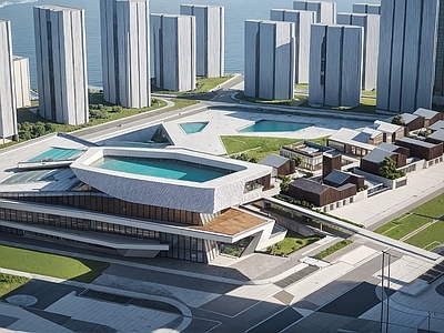 现代商场建筑 商场空间 商场门头