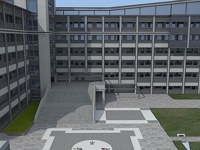 现代单人沙发 植物建筑场景