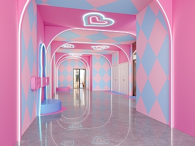 现代商场 商场走道 电梯厅