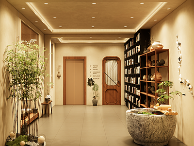 新中式侘寂茶餐厅 诧寂风餐饮大厅 新中式酒店大厅 新中式茶饮空间 诧寂风茶空间 茶楼设计