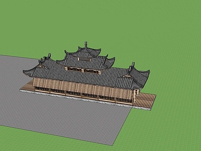 现代廊架 格栅廊架