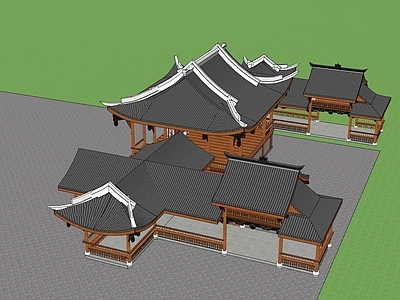新中式廊架 廊架