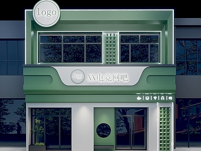 现代棋牌室 现代棋牌室 现代 电竞 网吧 门头