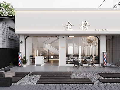 现代门头 美容院门头 美睫美甲 美发店 美白护肤