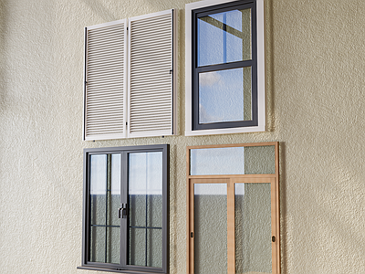 复古中古平开窗 木平开窗 平开窗 中古风窗户 复古风窗户 原木风窗户