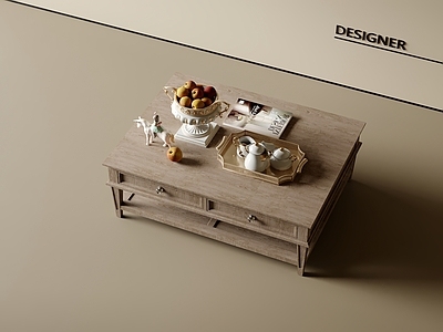 现代欧式茶几 中古茶几 方形茶几 茶几摆件