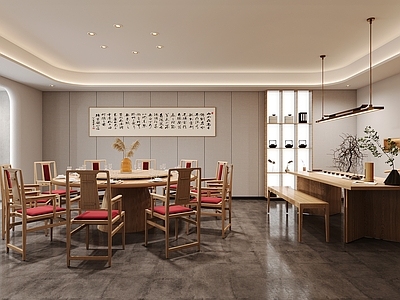 现代中式包厢 餐厅包厢 会所包厢 酒店包厢 宴会厅 中式包厢