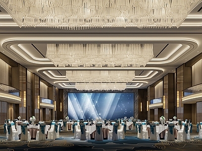 现代宴会厅 现代酒店 酒店宴会厅