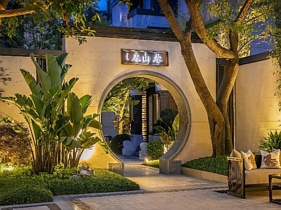 月洞门 中式月洞门 施工图
