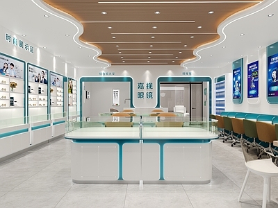 现代眼镜店 现代眼镜店 眼镜展柜