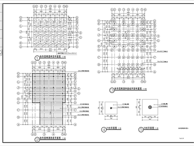 新中式中式廊架 中式茅草屋顶廊架 防腐木架空廊架 施工图