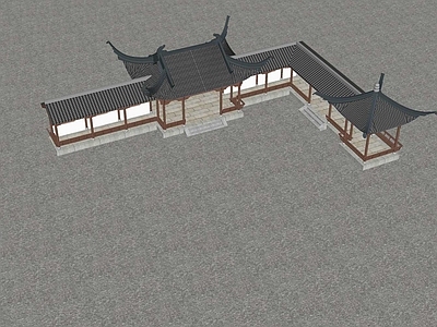 中式廊架 廊架
